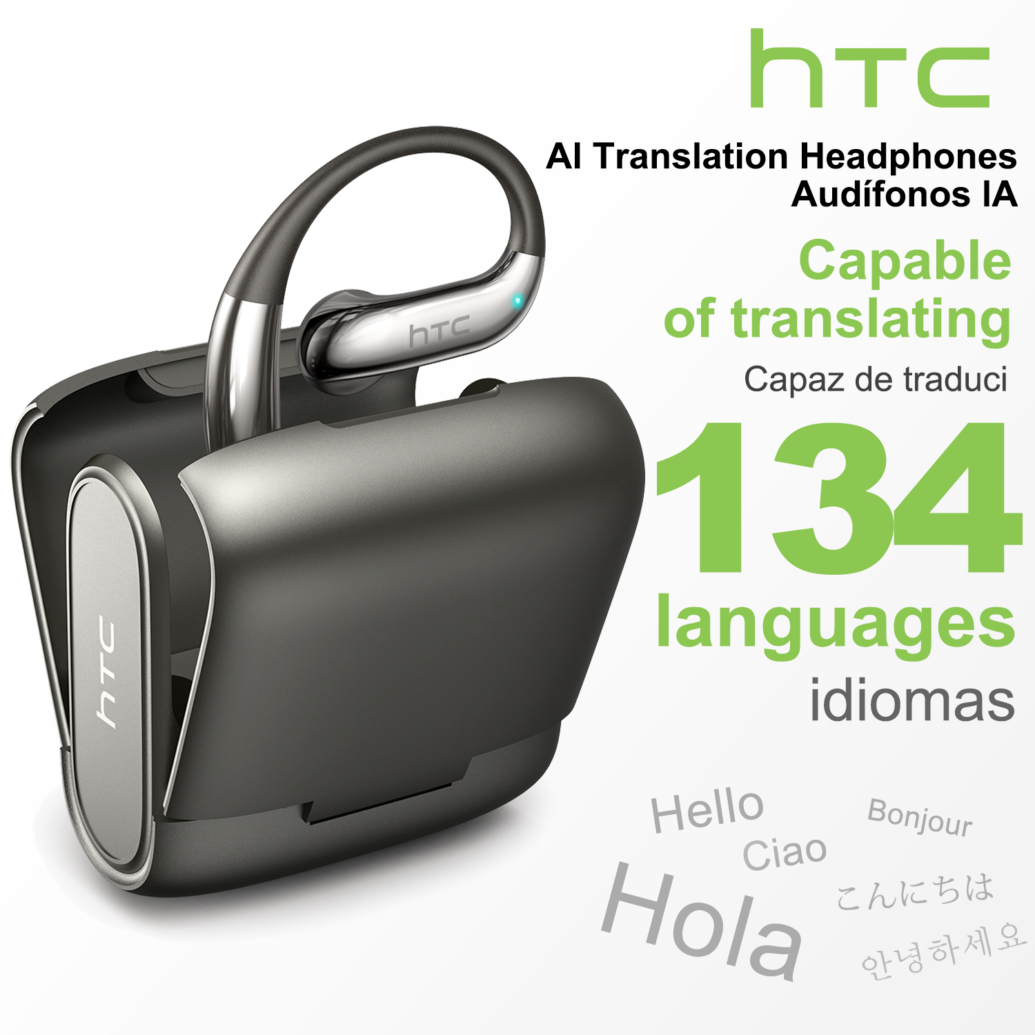 Smartwatch X12 - Translator HTC NE23 OWS Wireless Headphones