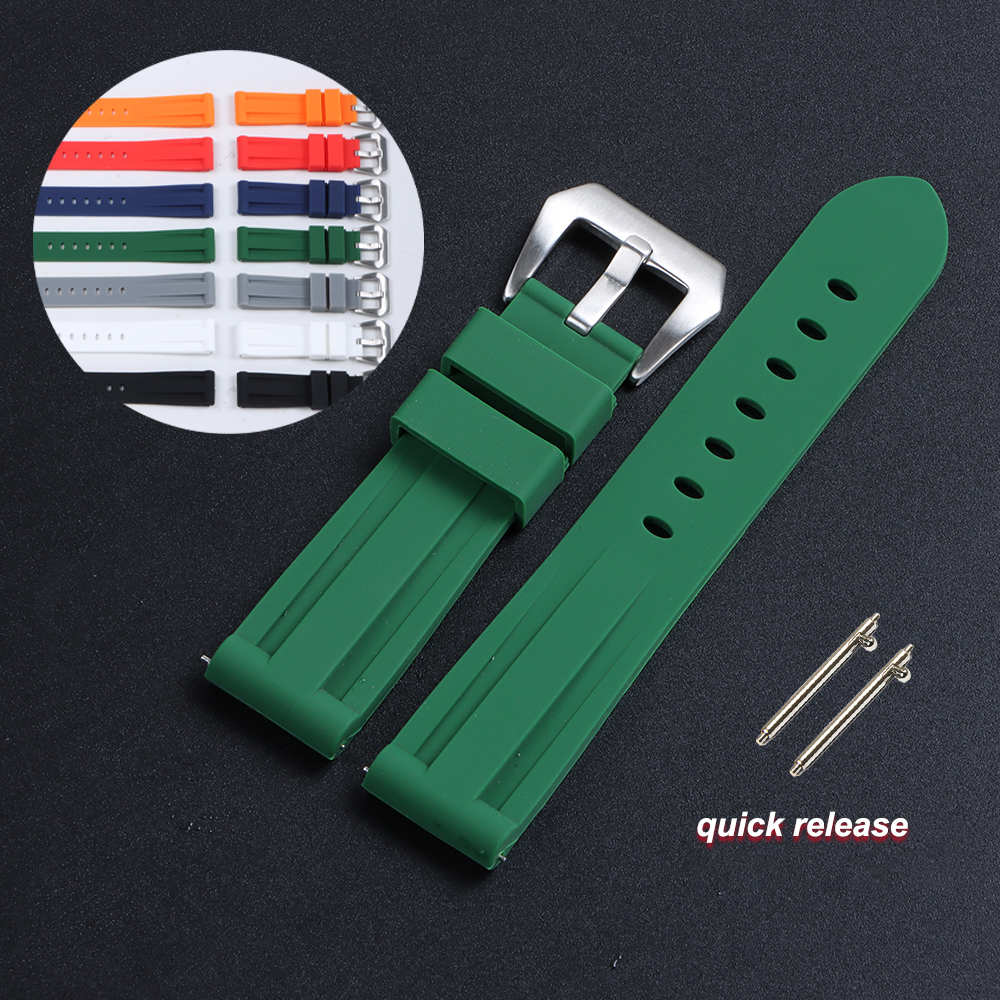 Fossil Smartwatch Accessories - 20mm 22mm 24mm 26mm Silicone Watchband