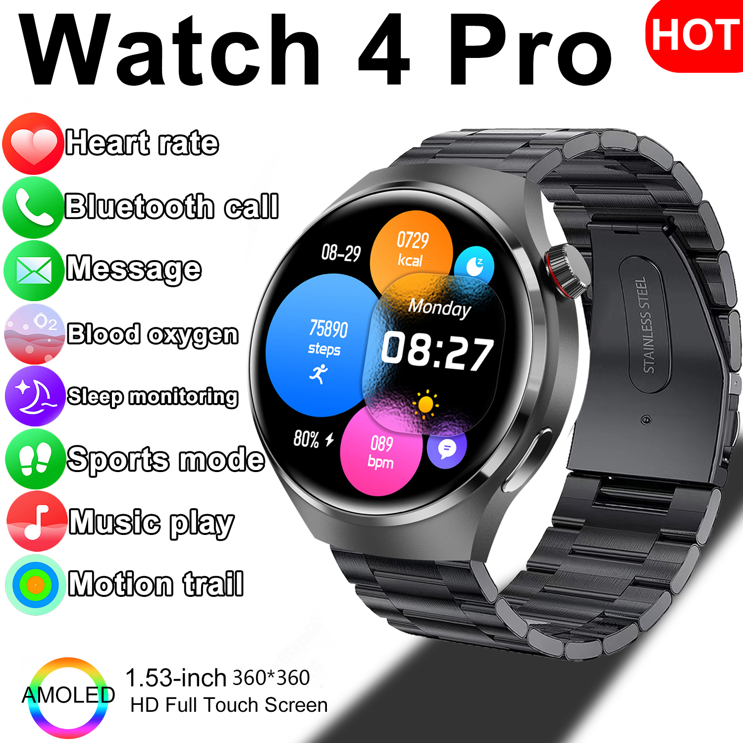 Smartwatch Custom - 1.52 inch Smart Watch Men Custom