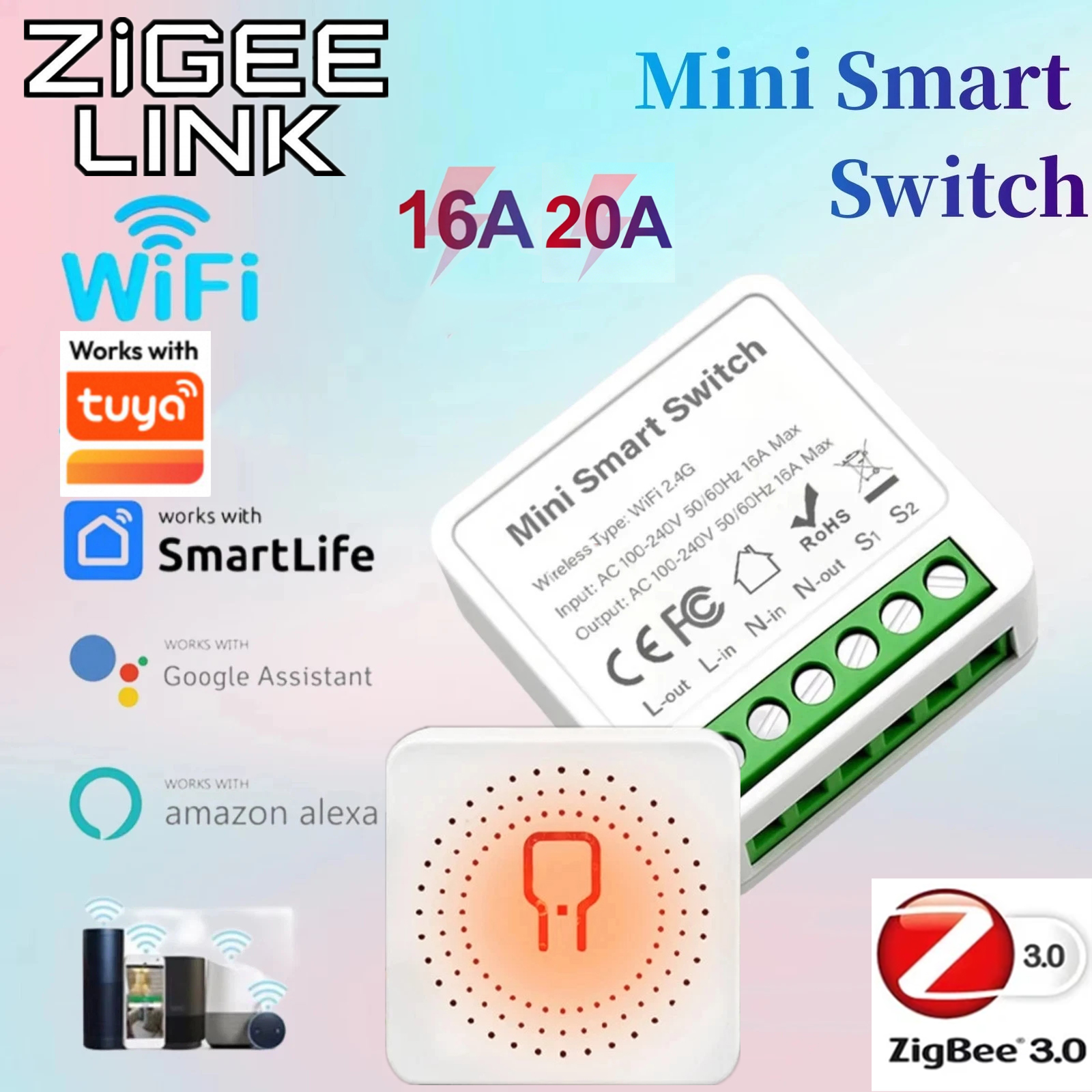 Smart Accessories - For Tuya Mini Smart WiFi Switch