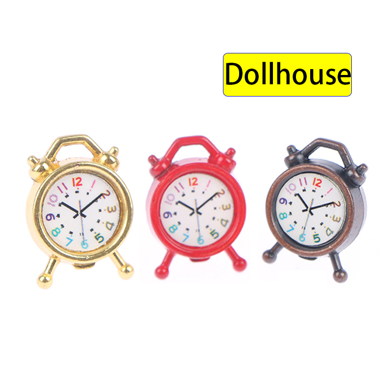 Accessories With Watch - 1PC 1:12 Scale Alarm Clock Doll