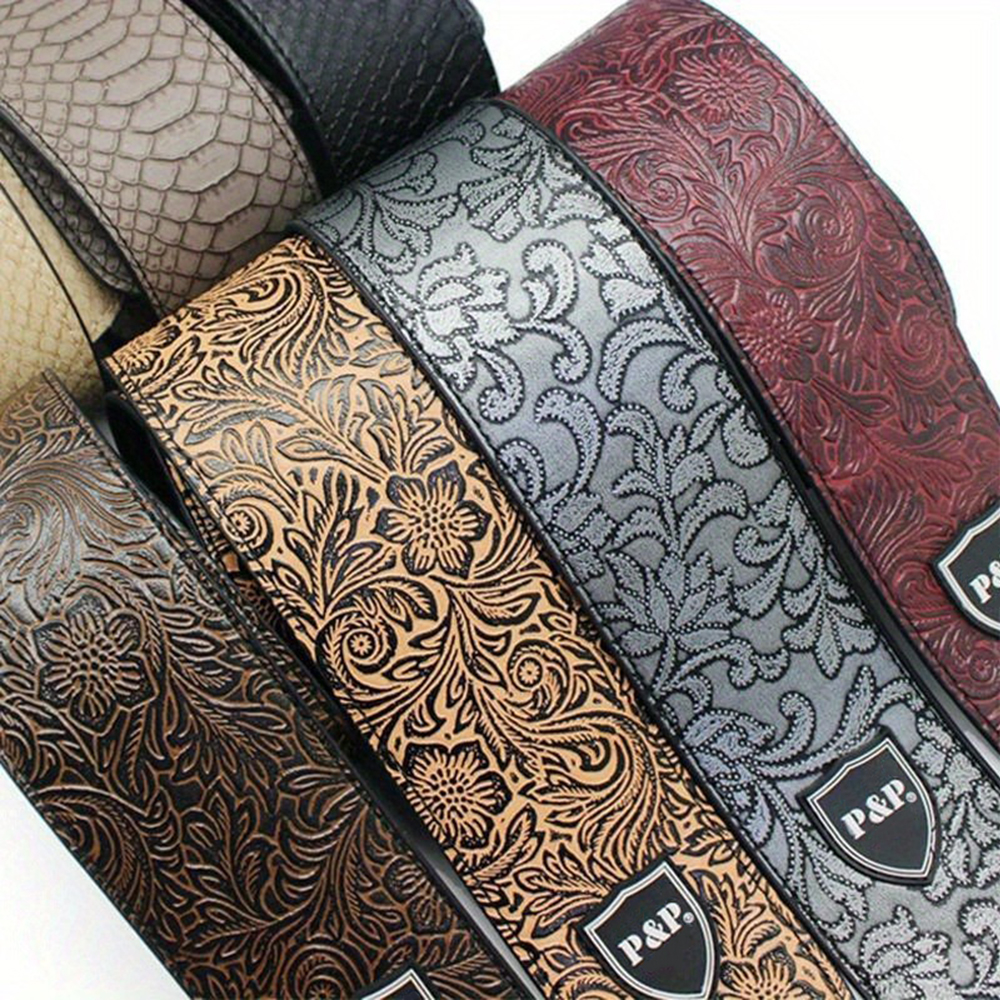 Leather Classic Strap - Faux PU Leather Guitar Strap 6.5cm