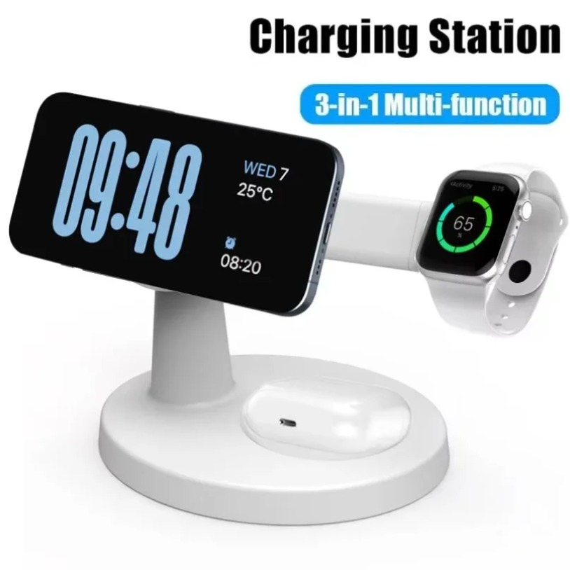 Watch Charger Cable - Wireless 3 In 1 Magnetic Charger