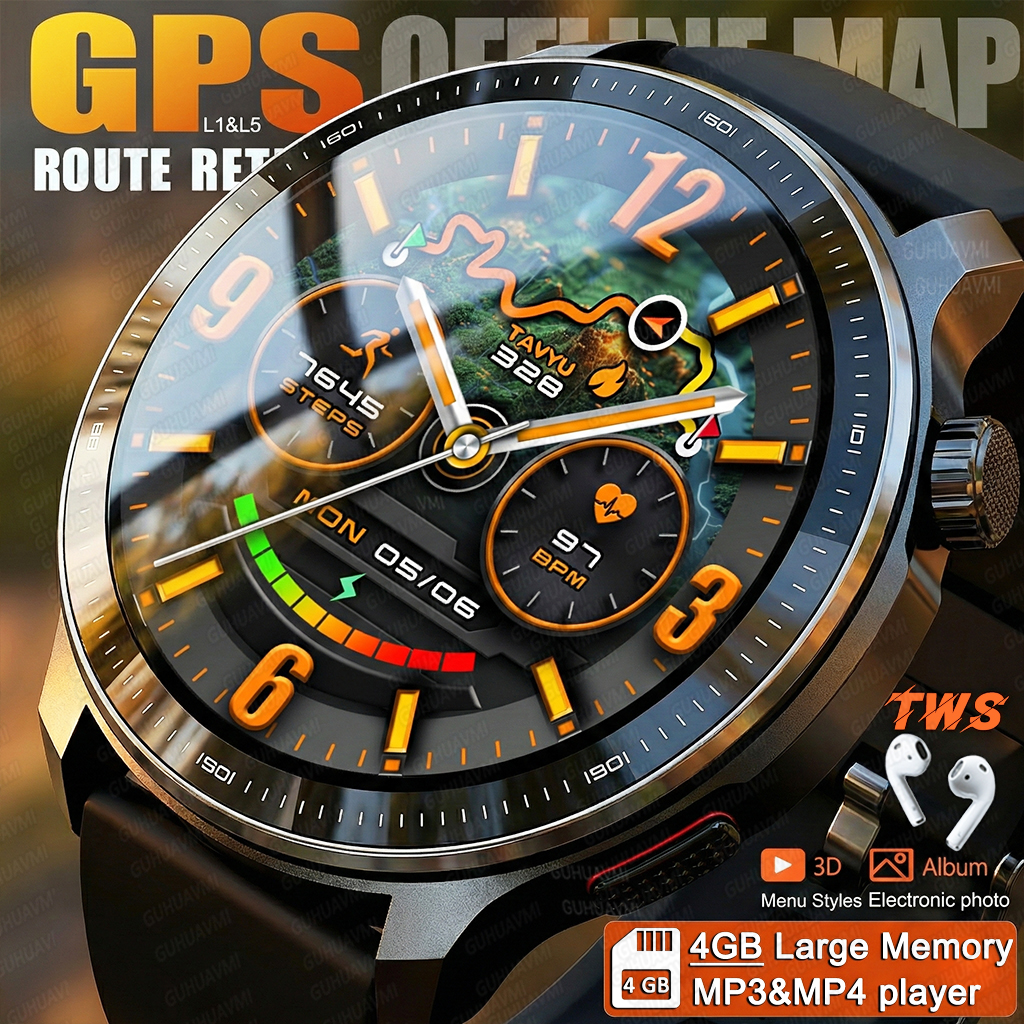 Smartwatch Custom - New 4GB Storage Smart Watch GPS