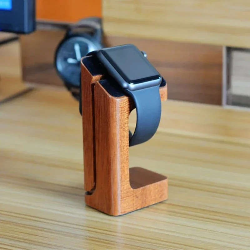 Wooden Apple Watch Charger Sta – обзор и цена Smart Watch Accessories