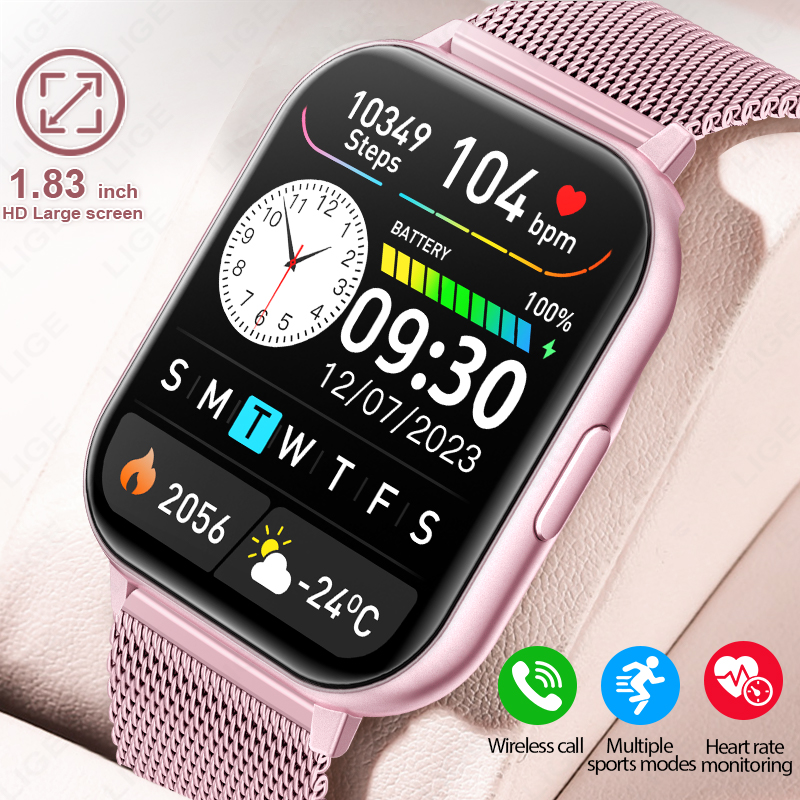 New 1.83‘’ HD Screen Fashion S – обзор и цена Smartwatch Custom