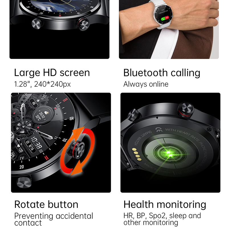 GPS ECG+PPG Bluetooth Call Sma – обзор и цена Smartwatch Custom