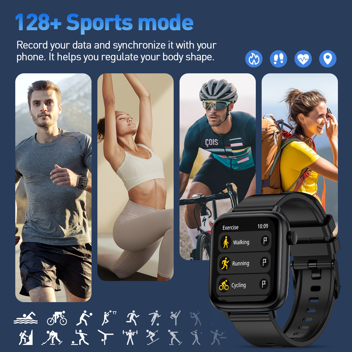 LIGE New Women Smart Watches 1 – обзор и цена Smartwatch X12