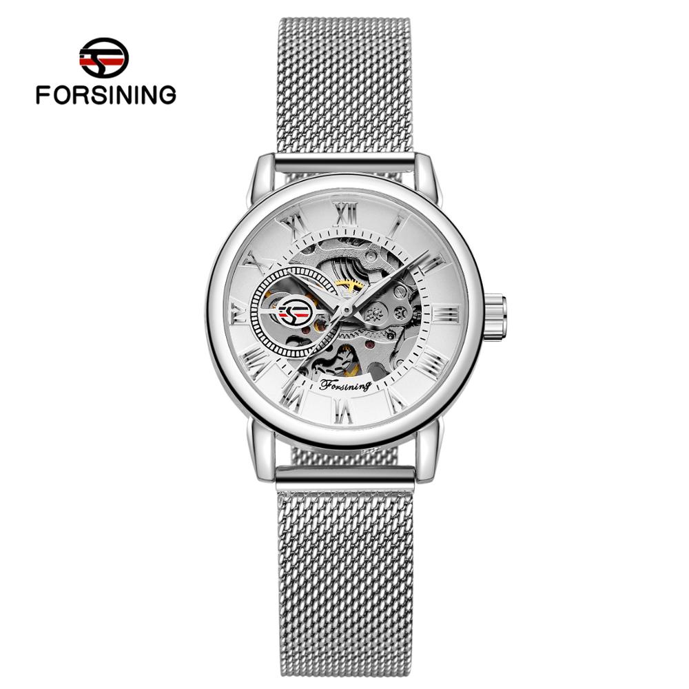 Reloj Mujer FORSINING Fashion  – обзор и цена Stainless Mesh Band
