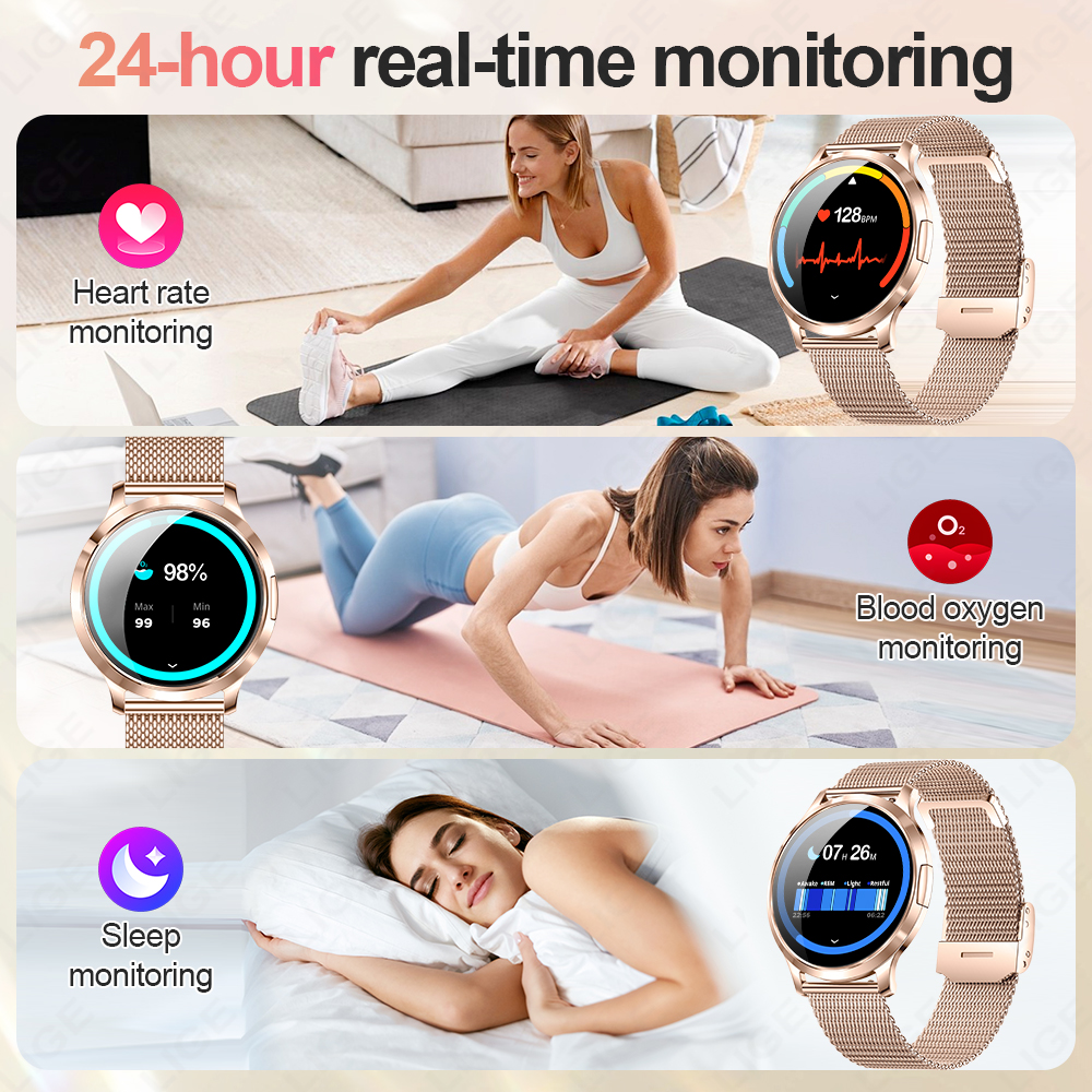 LIGE 2026 New Smart Watch Wome – обзор и цена Smartwatch Custom