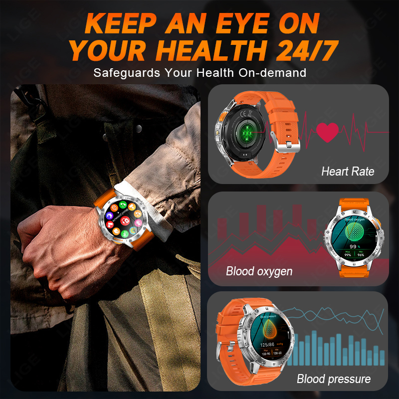 LIGE 1.43 Inch AMOLED Screen B – обзор и цена Smartwatch Instagram