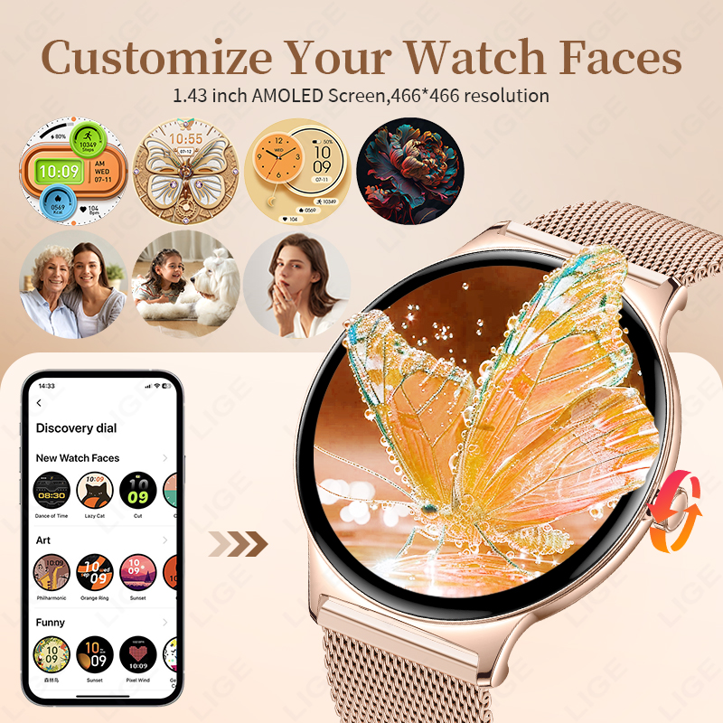 LIGE New Ultra Thin Smart Watc – обзор и цена Smartwatch Custom