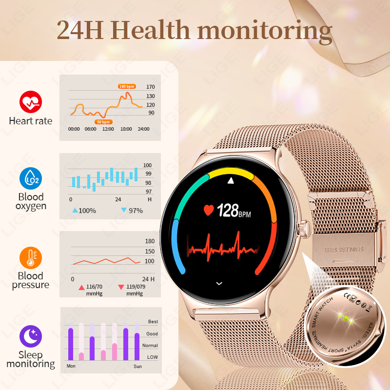 LIGE New Ultra Thin Smart Watc – обзор и цена Smartwatch Custom