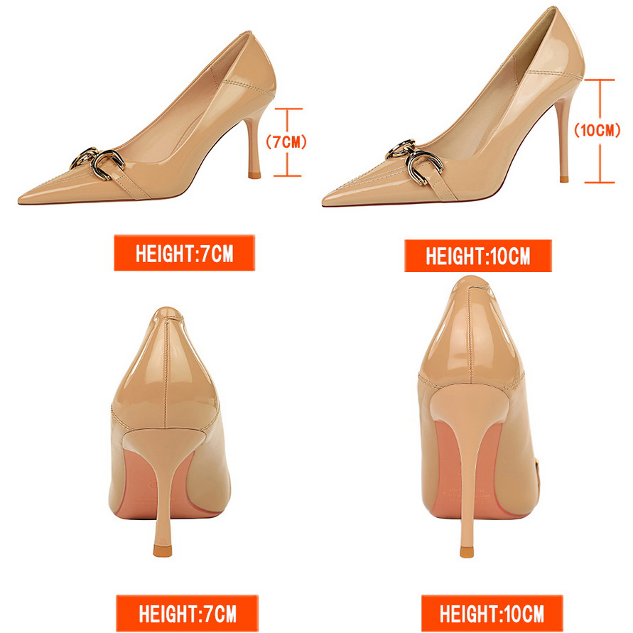 Luxury Women Pumps Metal belt  – обзор и цена Leather Classic Strap