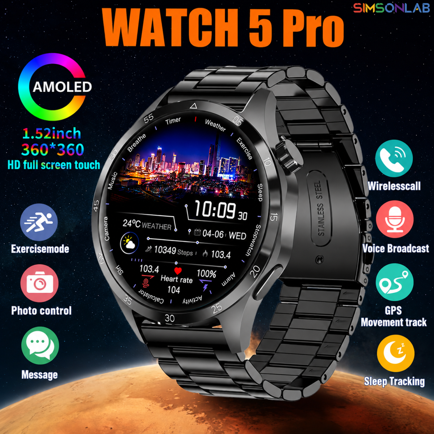 2026 Watch 5 Pro GPS Track Com – обзор и цена Smartwatch Instagram