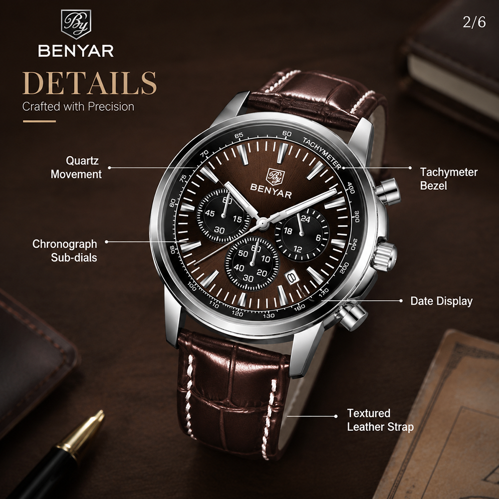 BENYAR Top brand multifunction – обзор и цена Accessories With Watch