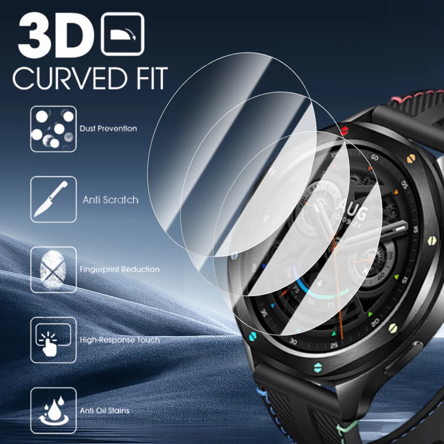 2PCS Tempered Glass For Xiaomi – обзор и цена Xiaomi Smartwatch S4 Accessories