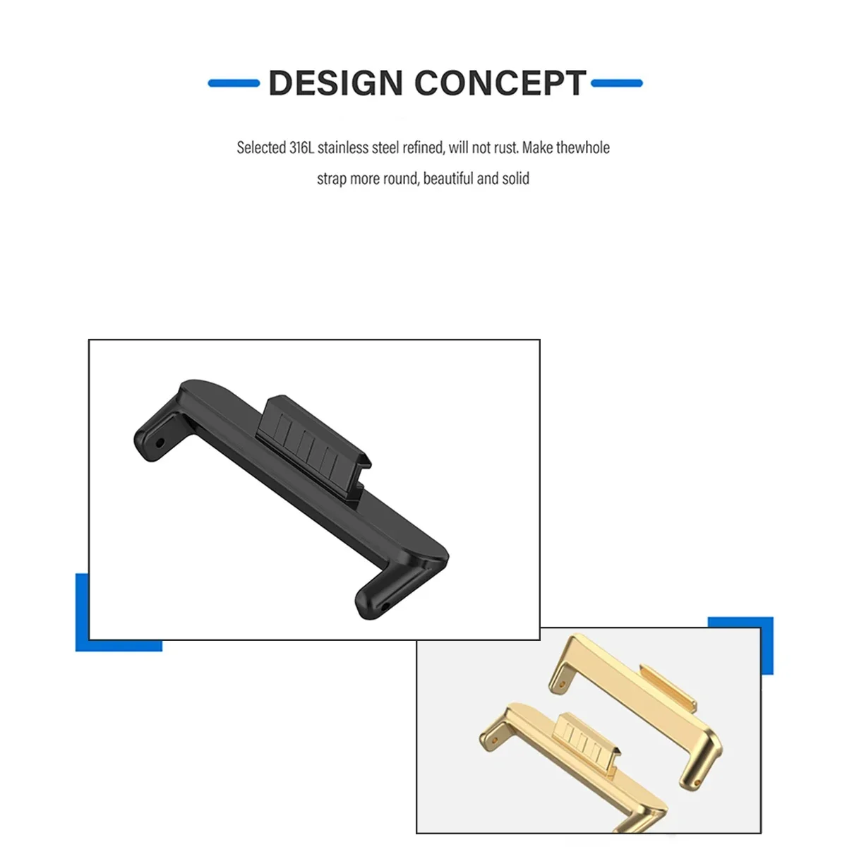 20mm 22mm 1Pair Adapter for Hu – обзор и цена Watch Band Connector