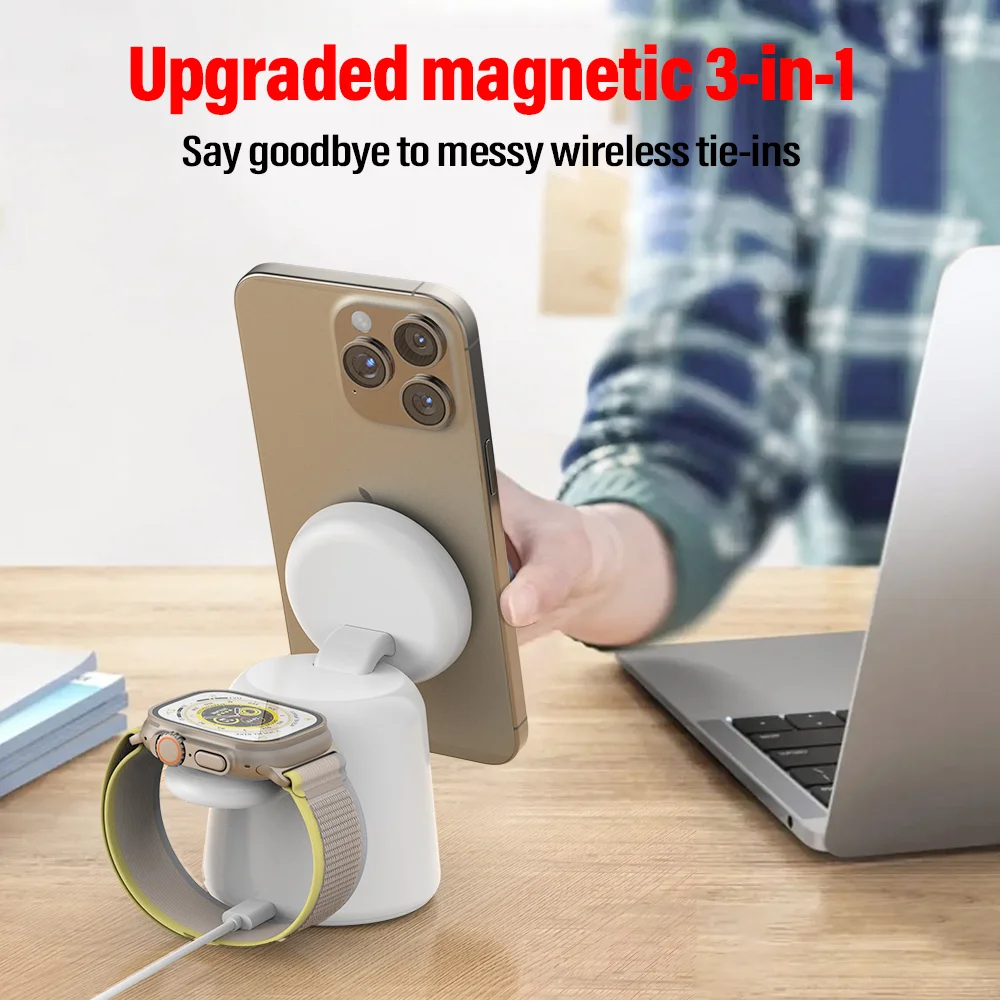 3 in 1 Magnetic Wireless Charg – обзор и цена Watch Charger Cable
