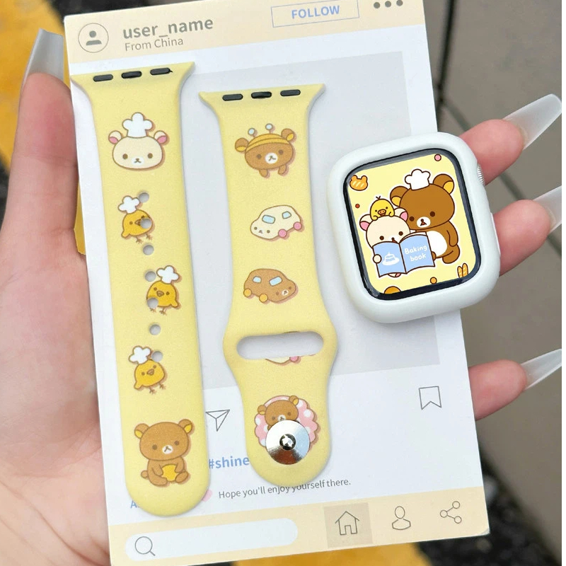 Cute Rilakkuma Print Silicone  – обзор и цена Silicone Band Replacement