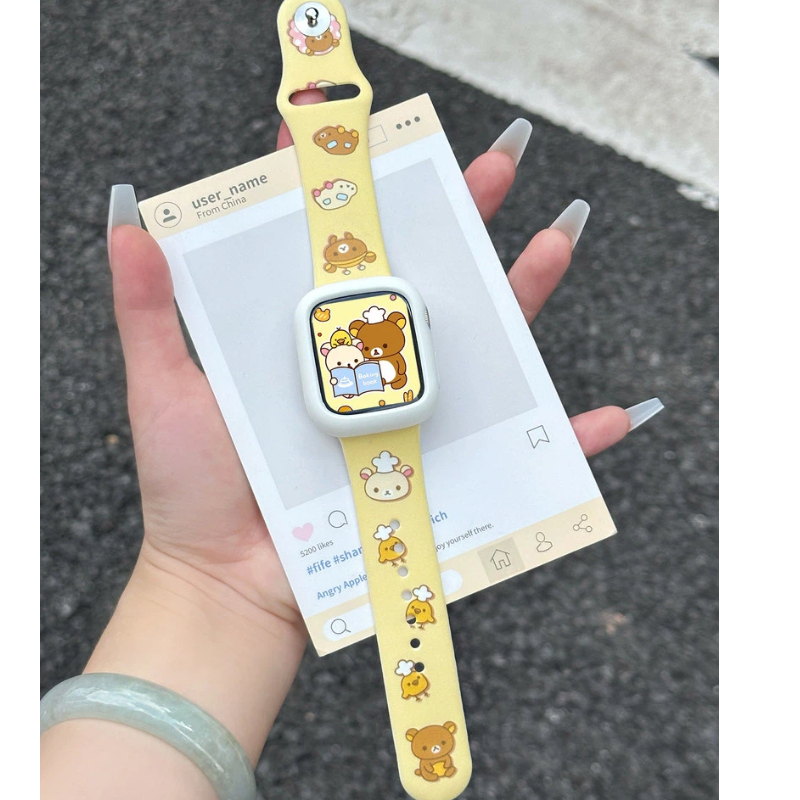 Cute Rilakkuma Print Silicone  – обзор и цена Silicone Band Replacement