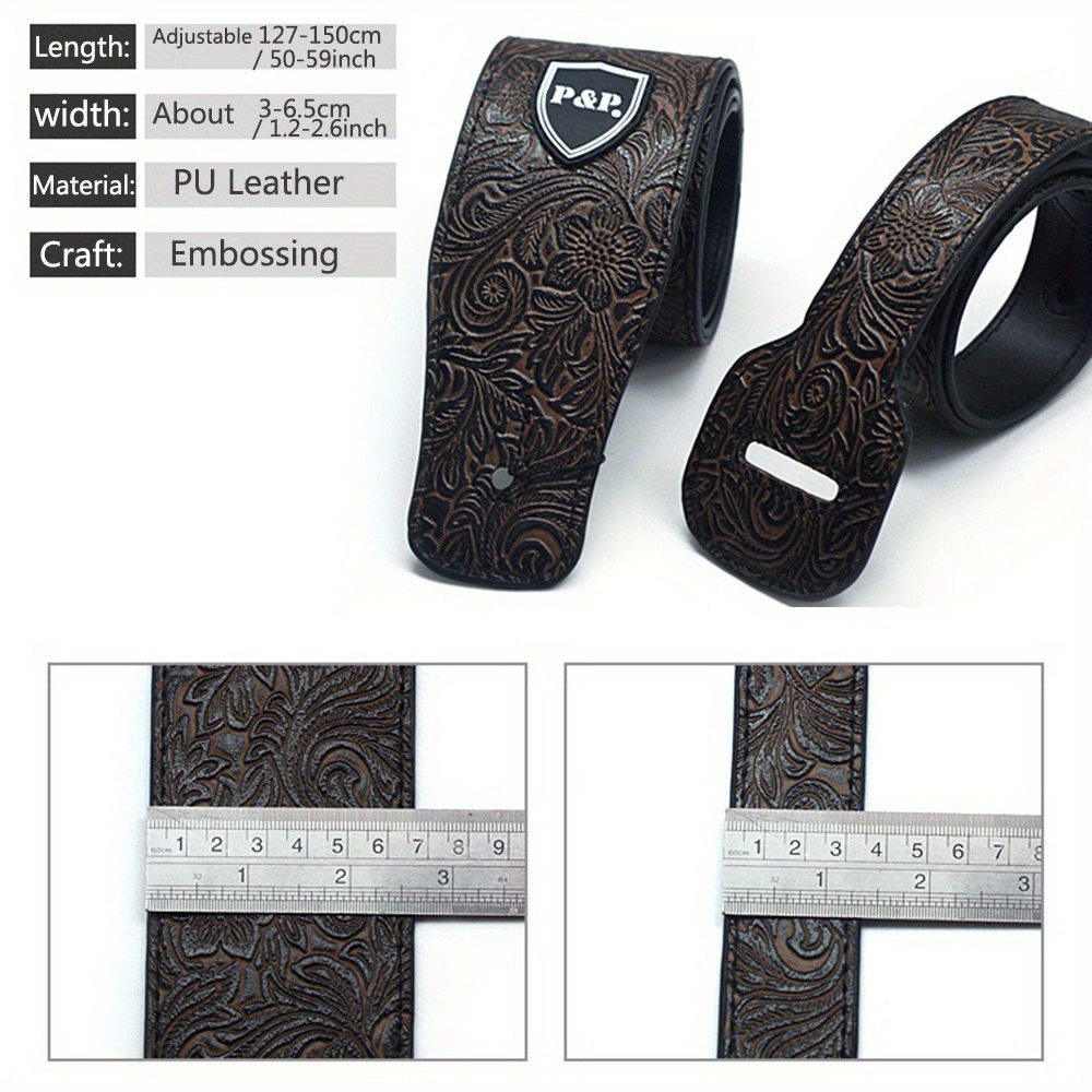 Faux PU Leather Guitar Strap 6 – обзор и цена Leather Classic Strap