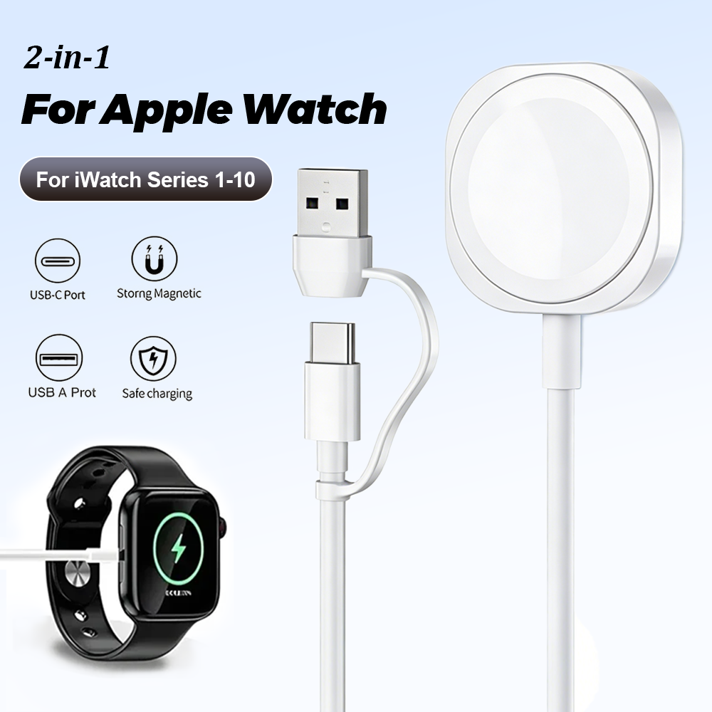 2 in 1 Magnetic Wireless USB A – обзор и цена Watch Charger Cable