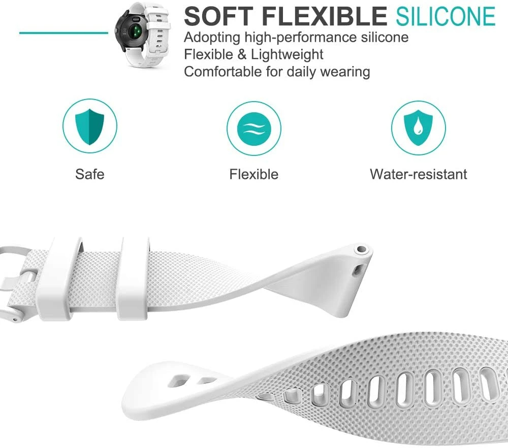 Quick Release Silicone Band fo – обзор и цена Titan Smartwatch Accessories