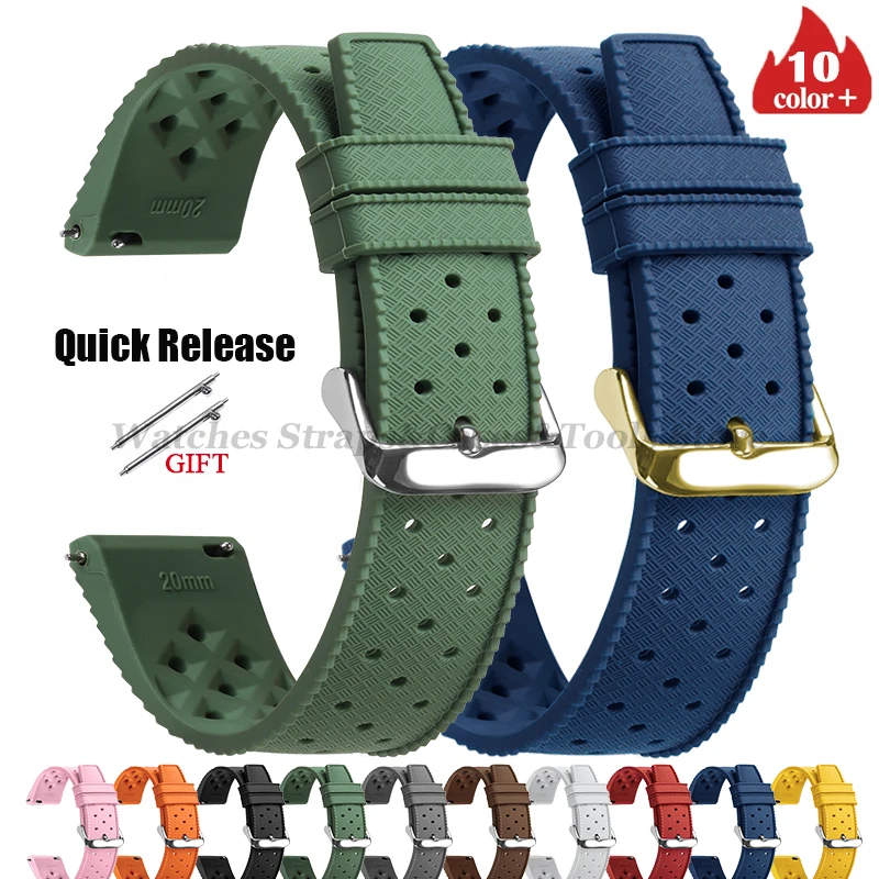 Tropic Silicone Watch Strap 18 – обзор и цена Fossil Smartwatch Accessories