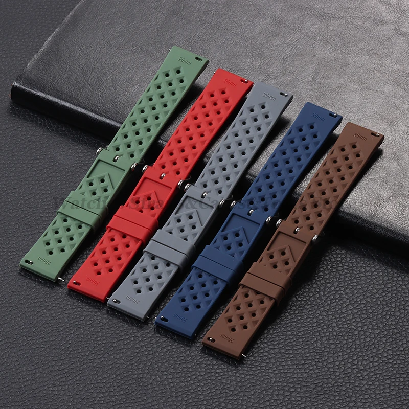 Tropic Silicone Watch Strap 18 – обзор и цена Fossil Smartwatch Accessories