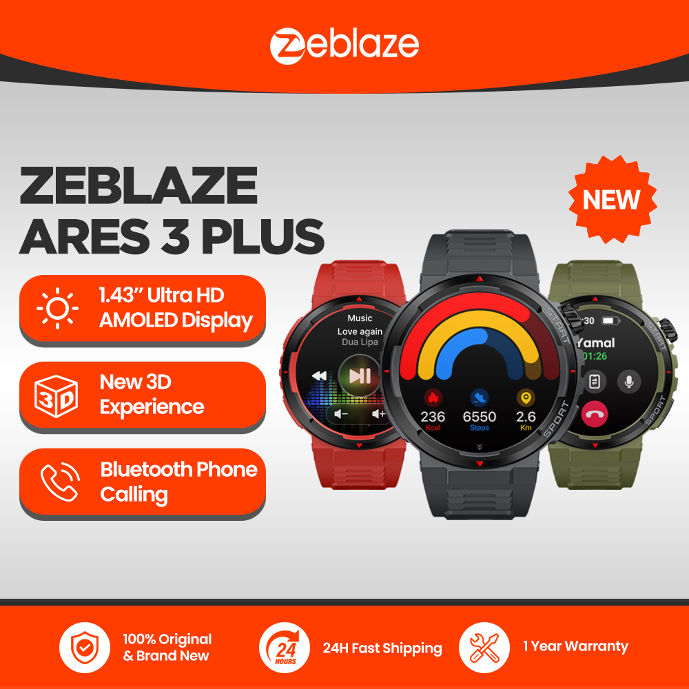 New Zeblaze Ares 3 Plus 1.43'' – обзор и цена Smartwatch X12