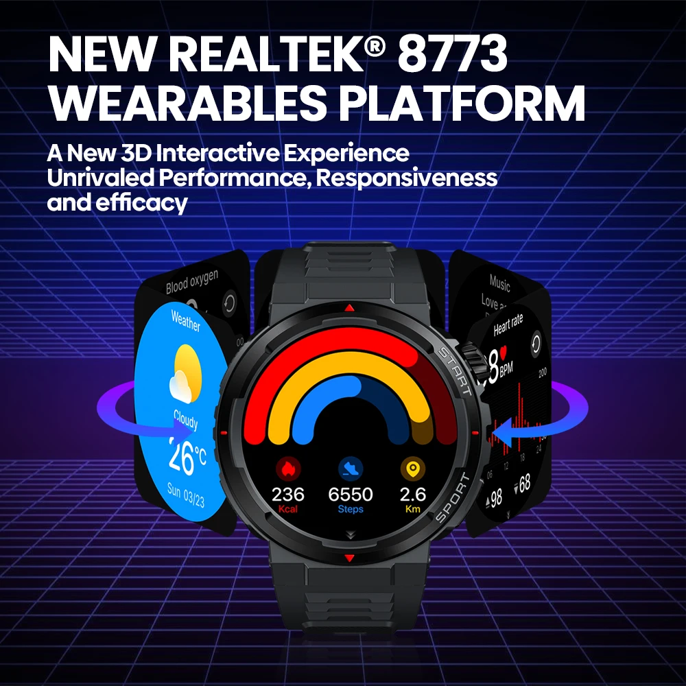 New Zeblaze Ares 3 Plus 1.43'' – обзор и цена Smartwatch X12