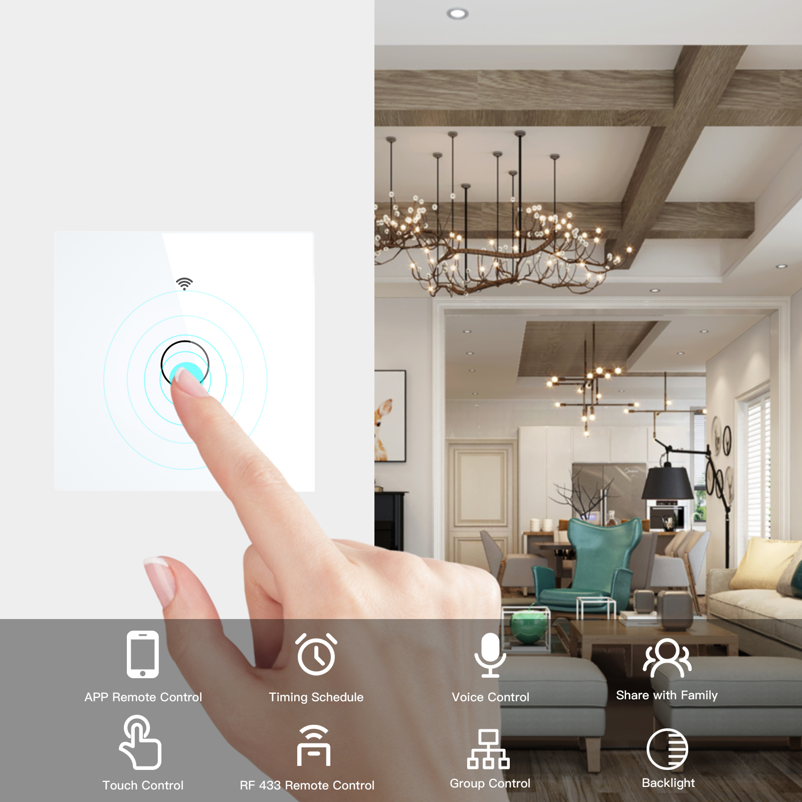 NEW WiFi Smart Light Switch RF – обзор и цена Smart Accessories