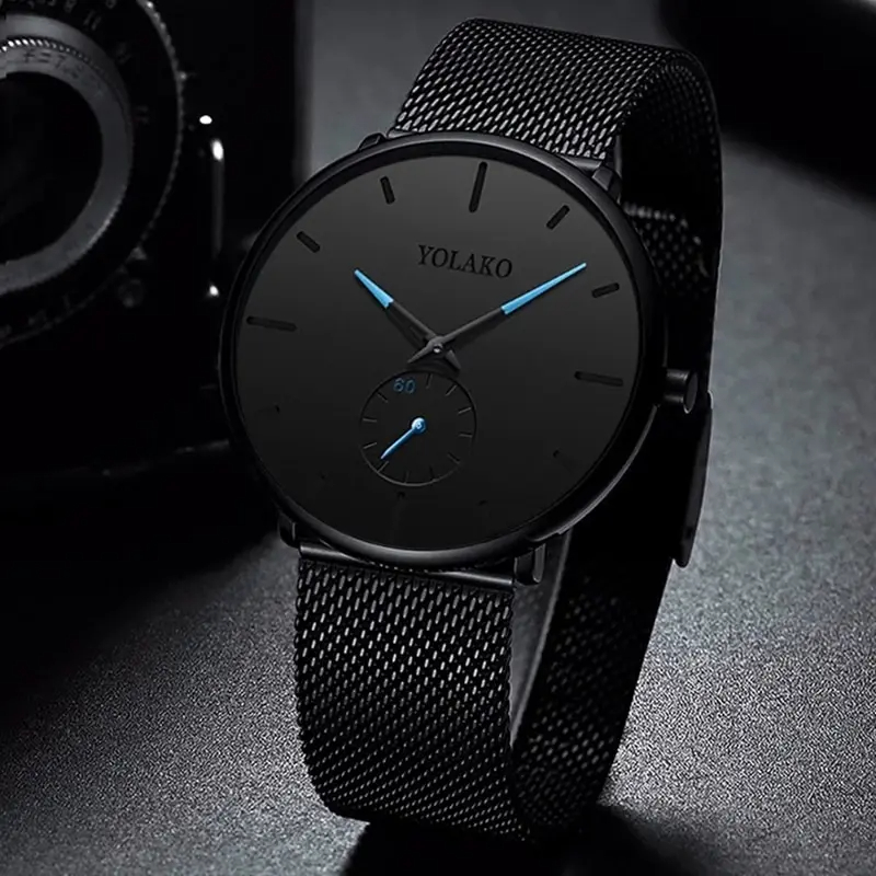 YOLAKO Mens Fashion Minimalist – обзор и цена Stainless Mesh Band