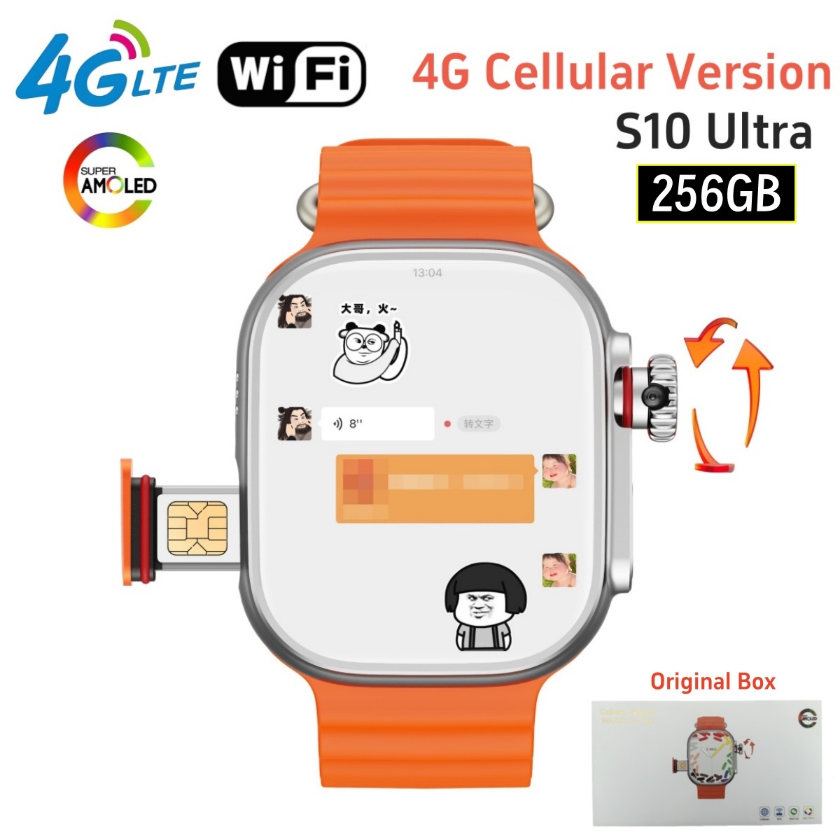 32+256GB 4G Smart Watch Androi – обзор и цена Smartwatch Instagram