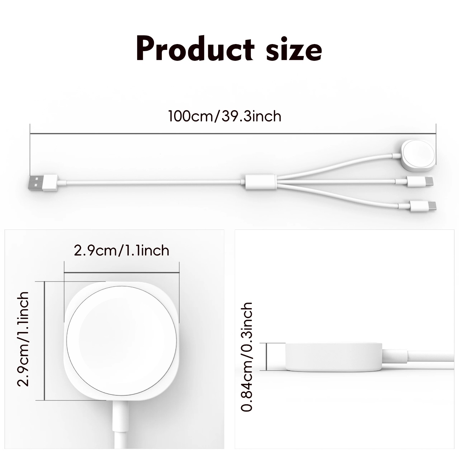 3 in 1  Magnetic Watch Charger – обзор и цена Watch Charger Cable