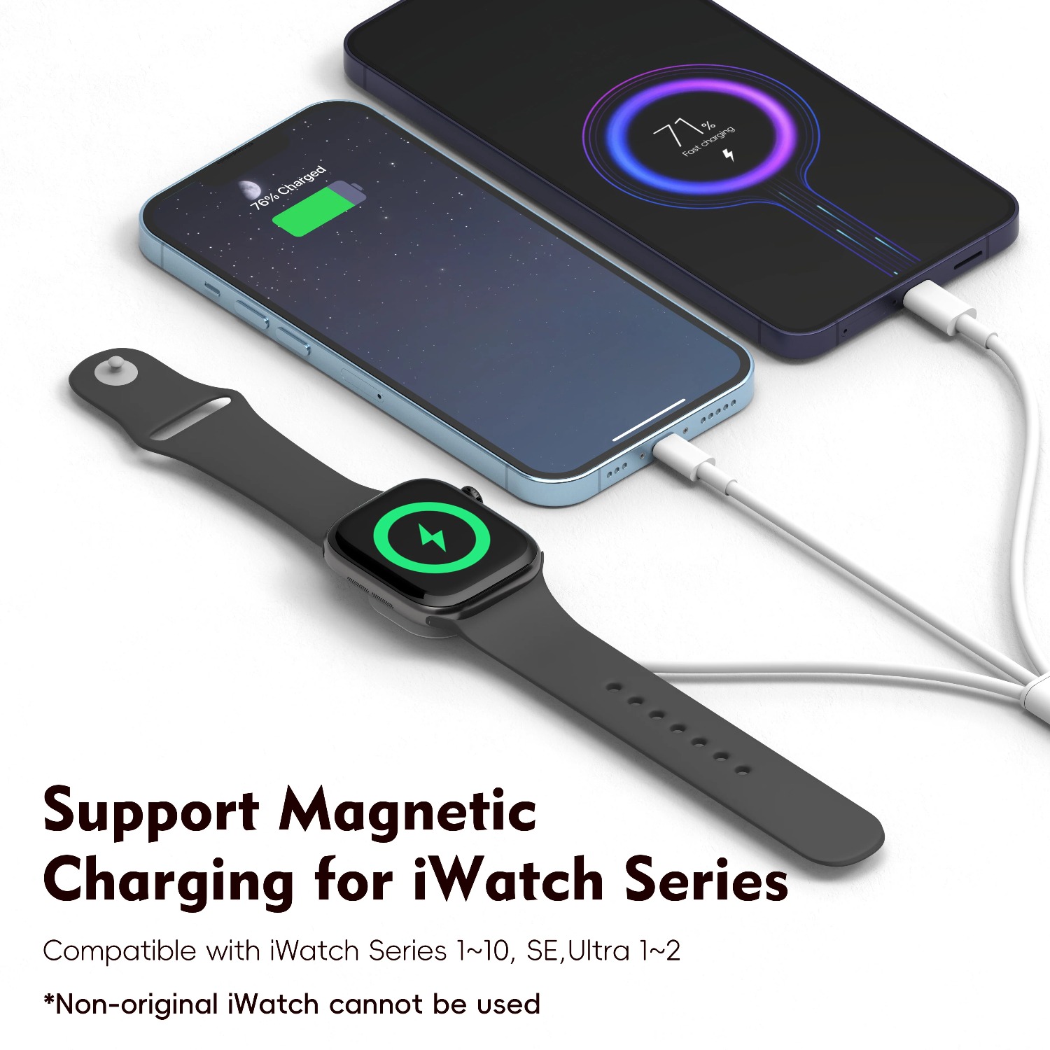 3 in 1  Magnetic Watch Charger – обзор и цена Watch Charger Cable