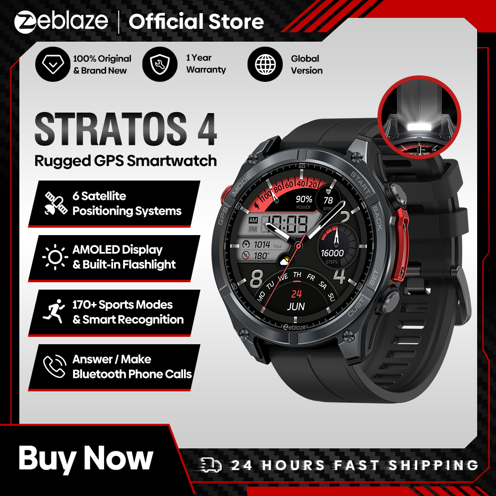 NEW Zeblaze Stratos 4 GPS Smar – обзор и цена Smartwatch X12