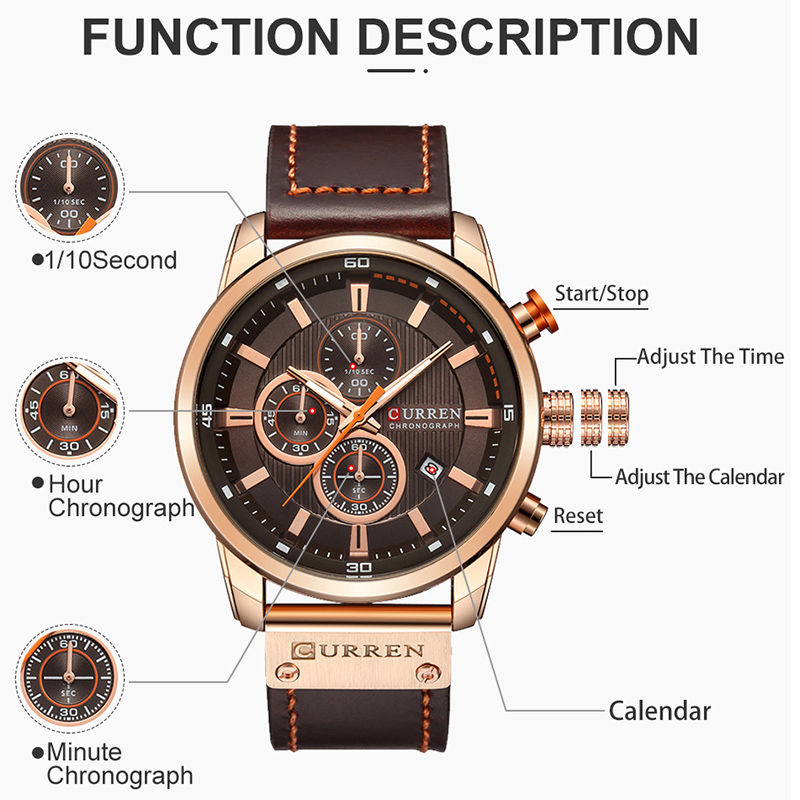 Top Brand Luxury Chronograph Q – обзор и цена Smartwatch Guess
