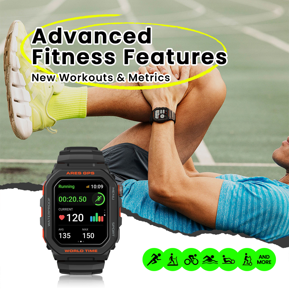 New Zeblaze Ares GPS Smart Wat – обзор и цена Smartwatch Instagram