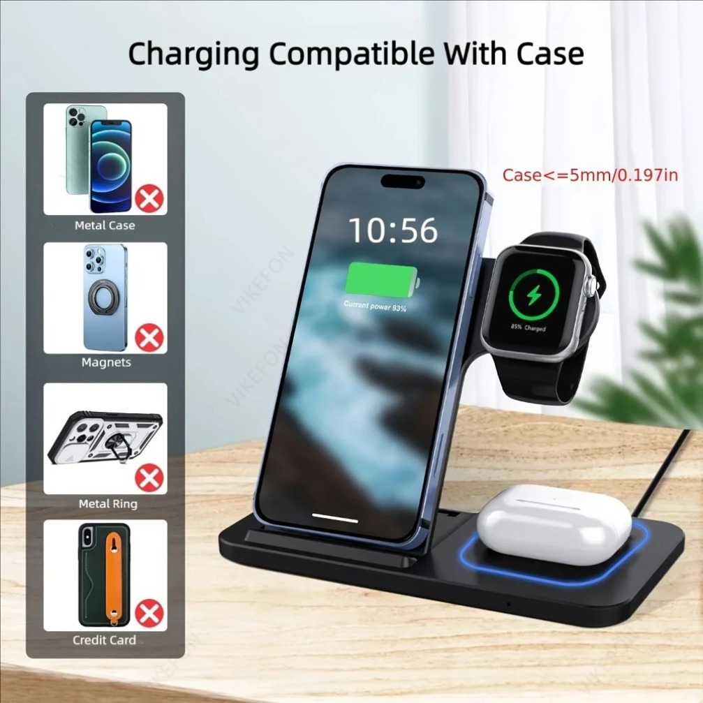 Foldable 3 in 1 Wireless Charg – обзор и цена Watch Charger Cable