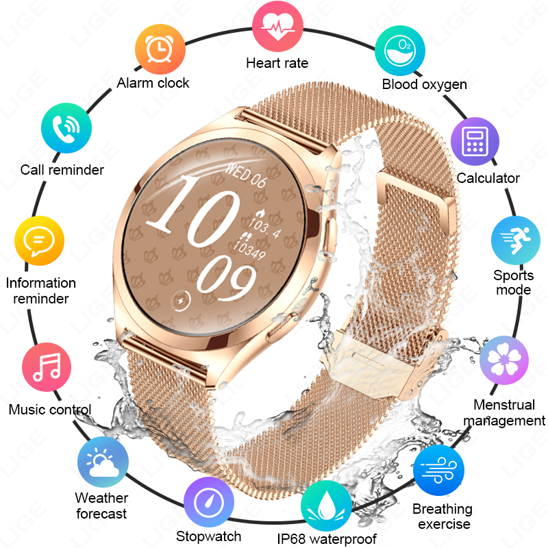 LIGE Luxury Smart Watch For Wo – обзор и цена Smartwatch Custom