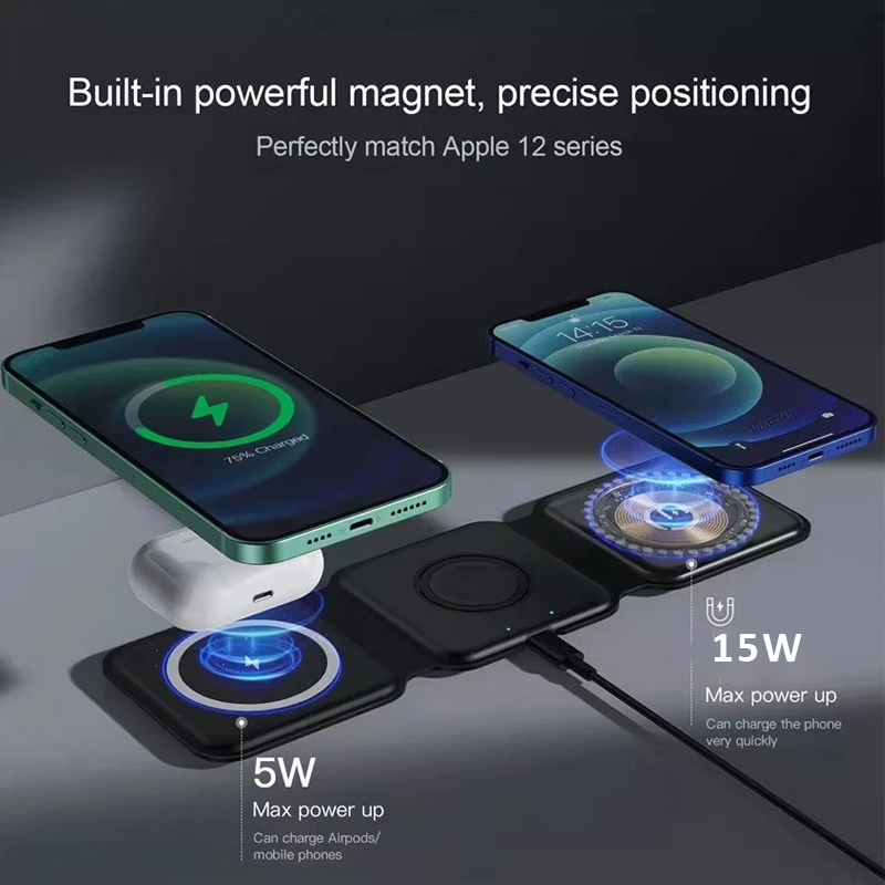 3 in 1 Magnetic Portable Wirel – обзор и цена Wireless Charger Watch