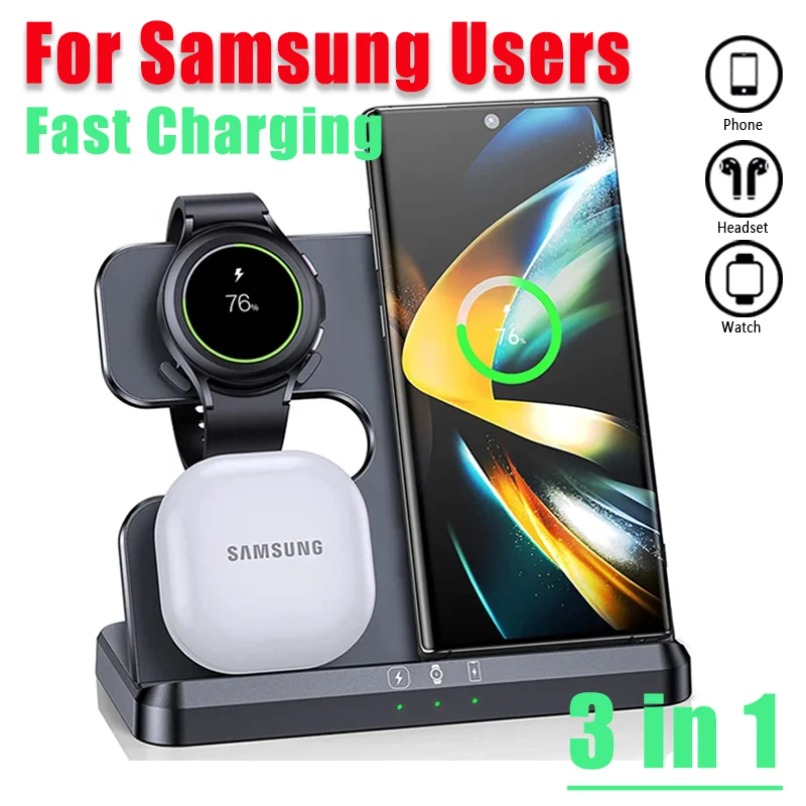 3 in 1 Fast Wireless Charger S – обзор и цена Smartwatch Ac