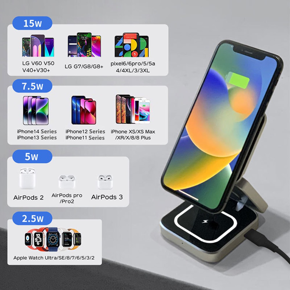 Foldable Magnetic Wireless Cha – обзор и цена Wireless Charger Watch