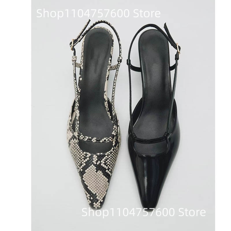 Women's Slingback Pointed Toe  – обзор и цена Leather Classic Strap
