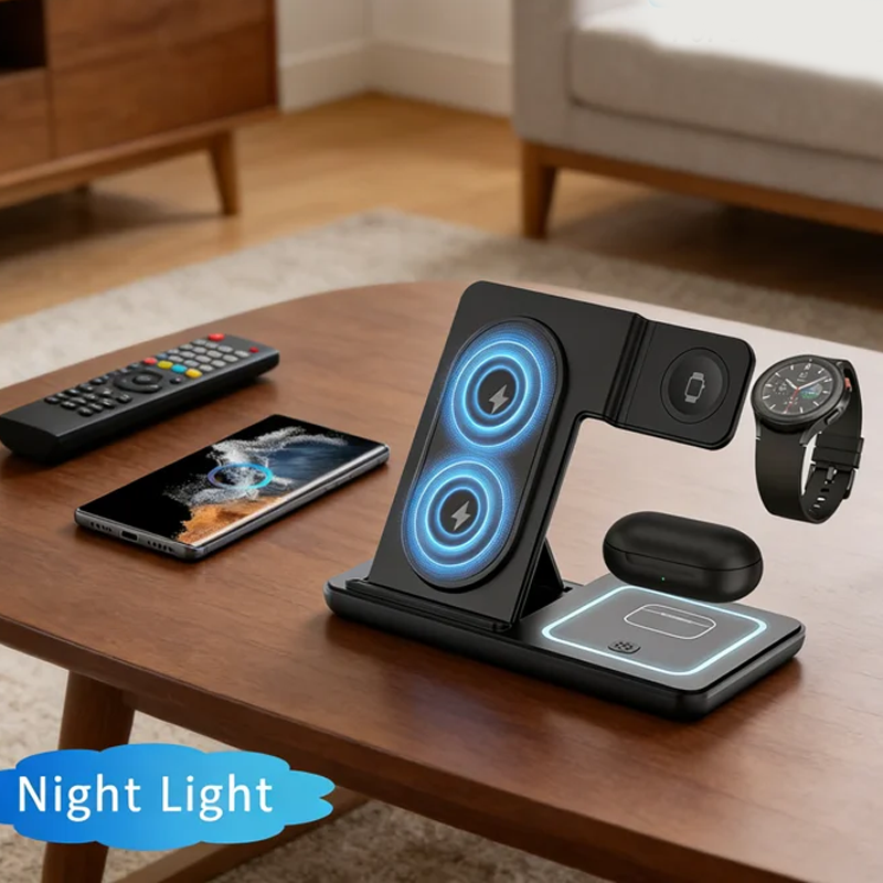 3 In 1 Foldable Wireless Charg – обзор и цена Wireless Charger Watch