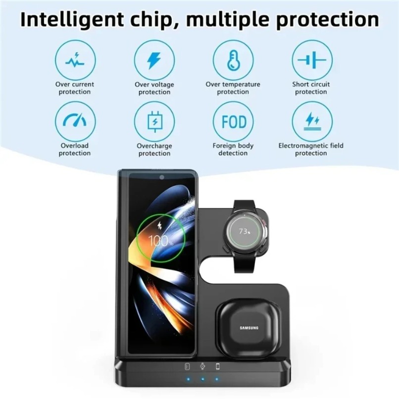 3 in 1 Wireless Charger Statio – обзор и цена Smartwatch Ac